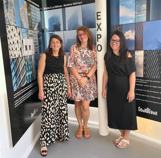 Portrait de l'équipe de la maison du tourisme de Courbevoie