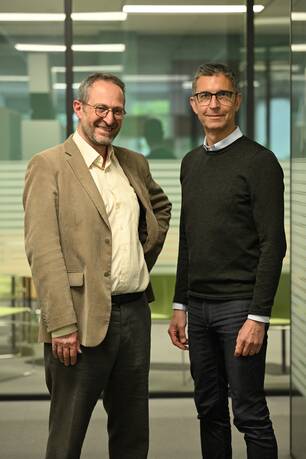 Portrait de Philippe Ogier et Jean-Yves Orsel, fondateurs de Circlechain