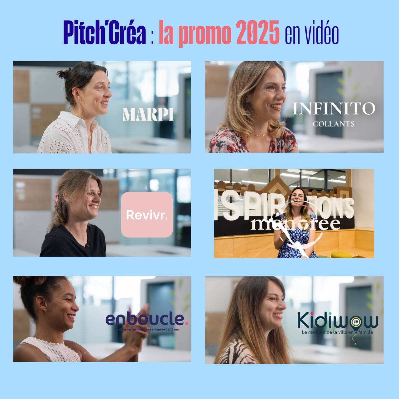Pitch-Crea-Courbevoie-promo-_2025 Portrait des six lauréates de la promo 2025 de Pitch'Créa